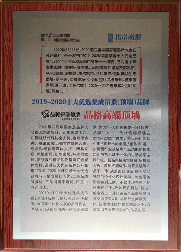 2019-2020中国家居十大优选品牌