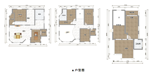 310㎡复古美式别墅户型图