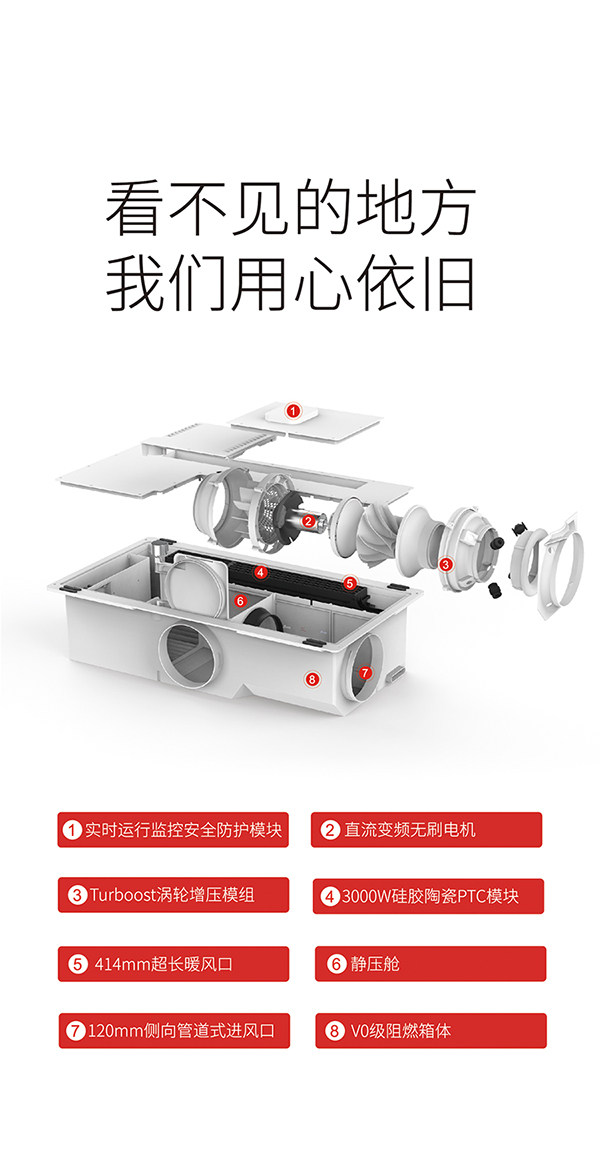 涡轮增压浴室暖空调