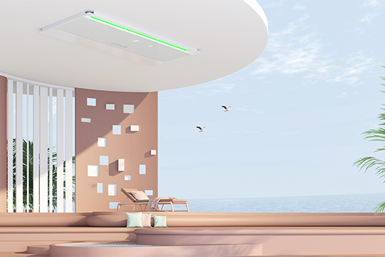 海创琥珀自然风智能空调型取暖器，打造极简“高级感”卫浴空间