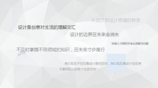 设计是创意对生活的理解交汇
