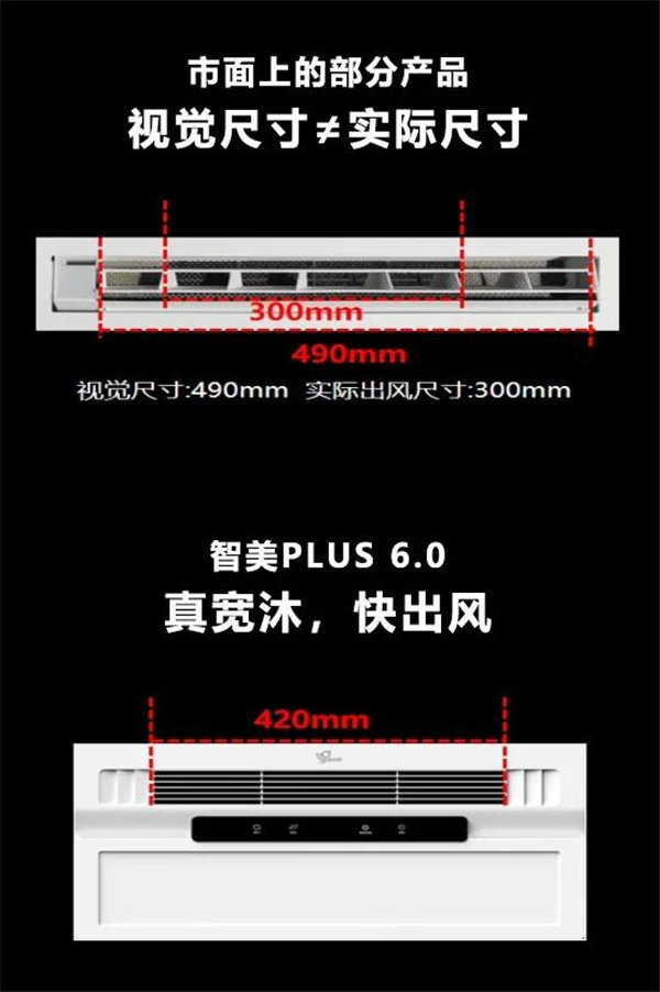 420mm超大出风口配合双擎供暖设计