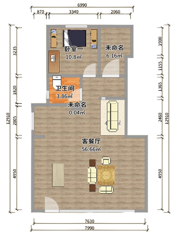 部分户型图