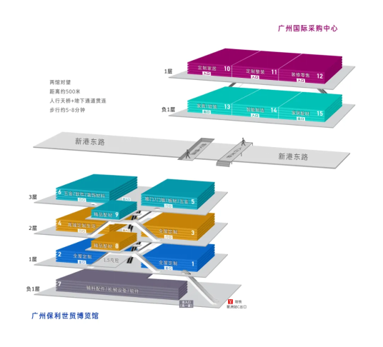 本届展会展馆分布图