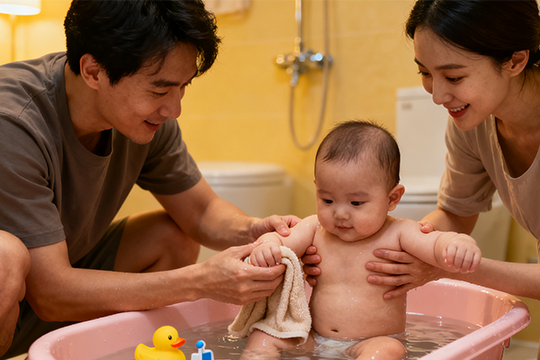 冬天给宝宝洗澡担心着凉？这台取暖神器拯救新手爸妈！